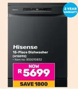 Game Hisense 15 Place Dishwasher H15DTG offer