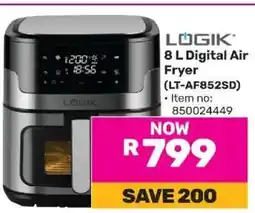 Game LOGIK 8 L Digital Air Fryer (LT-AF852SD) offer