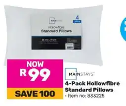 Game 4-Pack Hollowfibre Standard Pillows offer