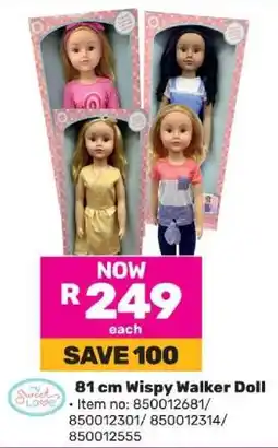 Game 81 cm Wispy Walker Doll offer