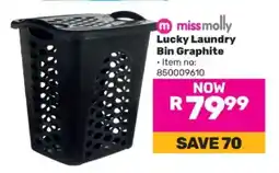 Game Lucky Laundry Bin Graphite offer