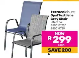 Game terrace leisure Opal Textilene Grey Chair offer