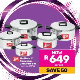 Game 10-Piece J7 Aluminium Cookware Set offer