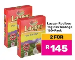 Game Laager Rooibos Tagless Teabags 160-Pack offer