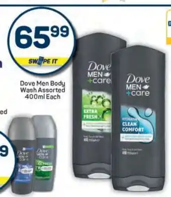 Pick n Pay Dove Men Body Wash Assorted 400ml Each offer