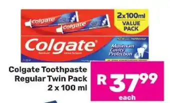 Game Colgate Toothpaste Regular Twin Pack offer