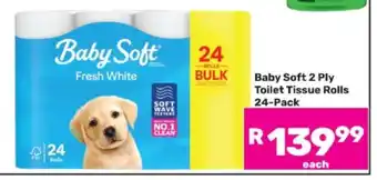 Game Baby Soft 2 Ply Toilet Tissue Rolls 24-Pack offer
