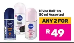 Game Nivea Roll On 50 ml Assorted offer