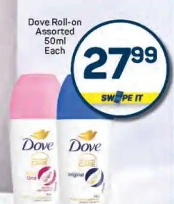 Pick n Pay Dove Roll-on Assorted 50ml Each offer