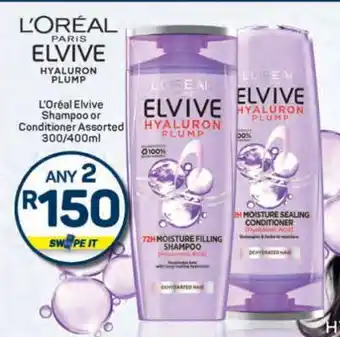 L'Oréal Elvive Shampoo or Conditioner Assorted 300/400ml
