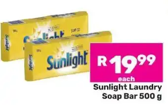 Game Sunlight Laundry Soap Bar 500 g offer