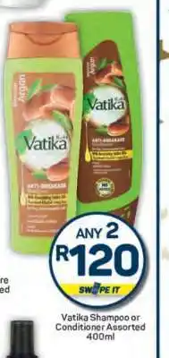 Pick n Pay Vatika Shampoo or Conditioner Assorted 400ml offer