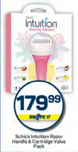 Pick n Pay Schick Intuition Razor Handle & Cartridge Value Pack offer