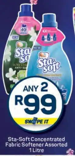 Pick n Pay Sta-Soft Concentrated Fabric Softener Assorted 1 Litre offer