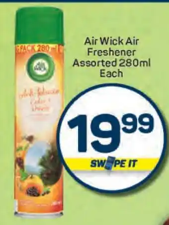 Pick n Pay Air Wick Air Freshener Assorted 280ml Each offer