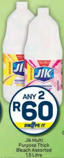 Pick n Pay Jik Multi Purpose Thick Bleach Assorted 1,5 Litre offer