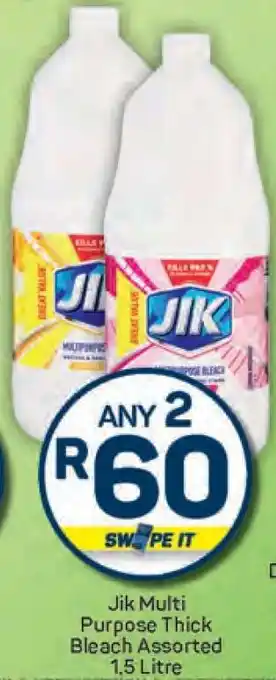 Pick n Pay Jik Multi Purpose Thick Bleach Assorted 1,5 Litre offer