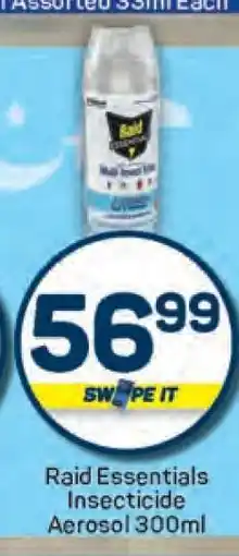 Pick n Pay Raid Essentials Insecticide Aerosol 300ml offer