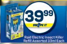 Pick n Pay Raid Electric Insect Killer Refill Assorted 33ml Each offer