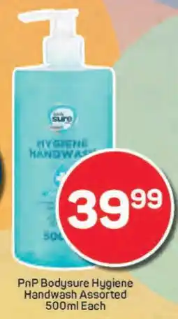 Pick n Pay PnP Bodysure Hygiene Handwash Assorted 500ml Each offer