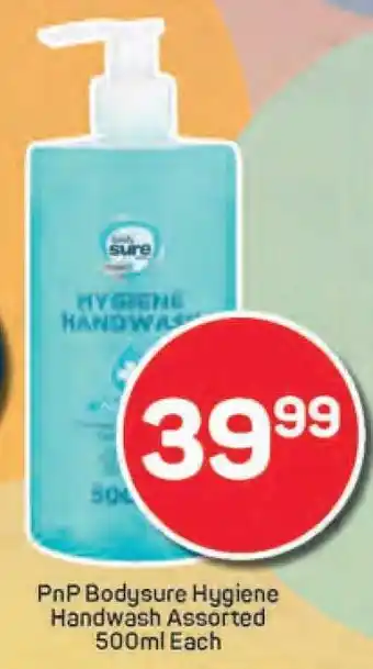 Pick n Pay PnP Bodysure Hygiene Handwash Assorted 500ml Each offer