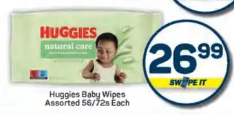 Pick n Pay Huggies Baby Wipes Assorted 56/72s Each offer