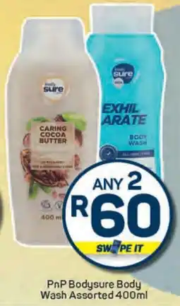 Pick n Pay PnP Bodysure Body Wash Assorted 400ml offer