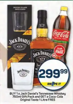 Pick n Pay Jack Daniel’s Tennessee Whiskey 750ml Gift Pack offer