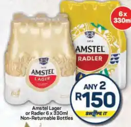 Pick n Pay Amstel Lager or Radler 6 x 330ml offer