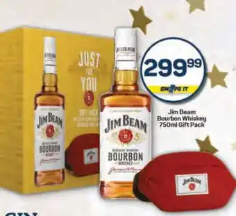 Pick n Pay Jim Beam Bourbon Whiskey 750ml Gift Pack offer