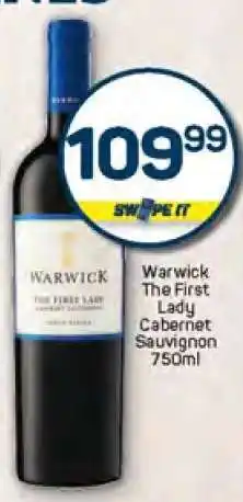 Pick n Pay Warwick The First Lady Cabernet Sauvignon 750ml offer