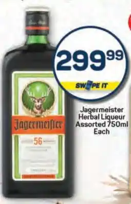 Pick n Pay Jagermeister Herbal Liqueur Assorted 750ml Each offer