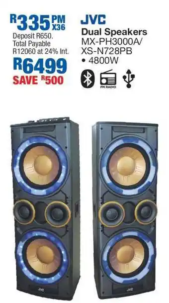 OK Furniture JVC Dual Speakers offer
