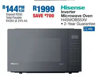 OK Furniture Hisense Inverter Microwave Oven H45MOBS5XV offer