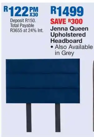 OK Furniture Jenna Queen Upholstered Headboard offer
