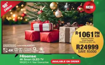 OK Furniture Hisense 4K Smart QLED TV offer