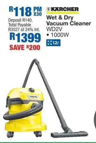 OK Furniture Kärcher Wet & Dry Vacuum Cleaner WD2V offer