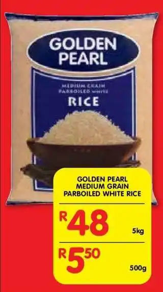 Shoprite GOLDEN PEARL MEDIUM GRAIN PARBOILED WHITE RICE offer