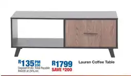 OK Furniture Lauren Coffee Table offer
