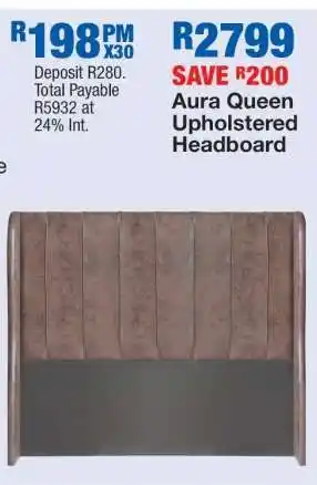 OK Furniture Aura Queen Upholstered Headboard offer