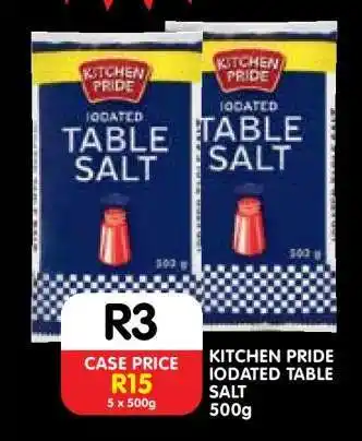 Shoprite KITCHEN PRIDE IODATED TABLE SALT offer