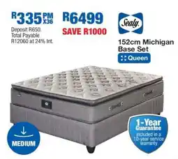 OK Furniture Sealy 152cm Michigan Base Set offer