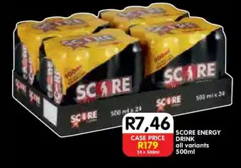 Shoprite SCORE ENERGY DRINK offer