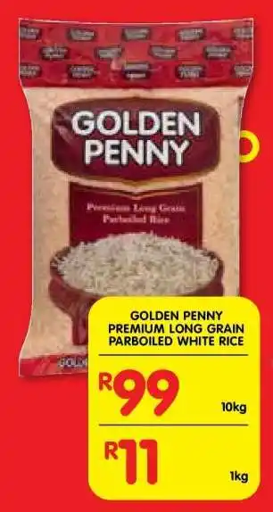 Shoprite GOLDEN PENNY PREMIUM LONG GRAIN PARBOILED WHITE RICE offer