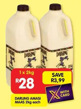 Shoprite DARLING AMASI MAAS 2kg each offer
