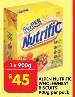 Shoprite Alpen Nutrific Wholewheat Biscuits offer