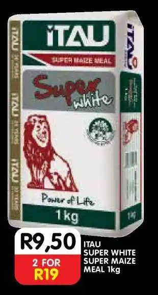 Shoprite ITAU SUPER WHITE SUPER MAIZE MEAL 1kg offer