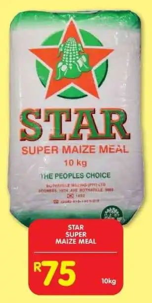 Shoprite STAR SUPER MAIZE MEAL offer