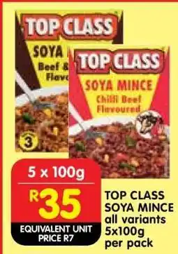 Shoprite TOP CLASS SOYA MINCE offer
