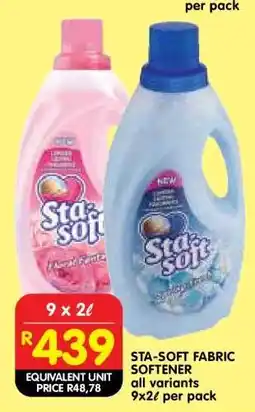 Shoprite STA-SOFT FABRIC SOFTENER offer